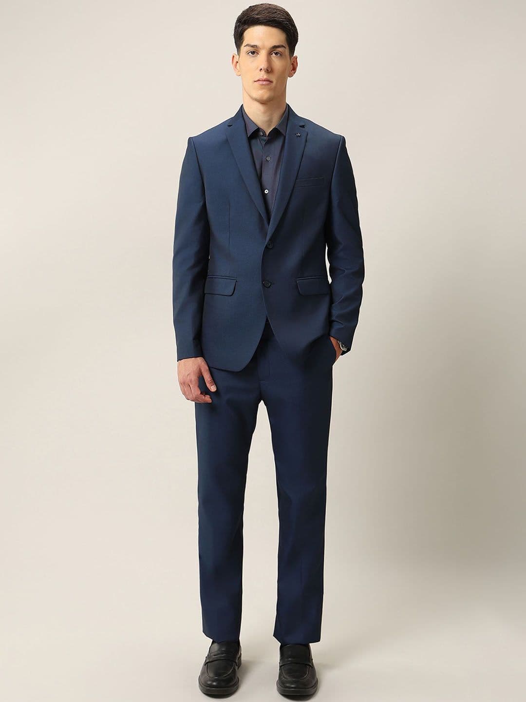 Arrow Men Tailored-Fit Notched Lapel Single-Breasted Two-Piece Formal Suit - view 1