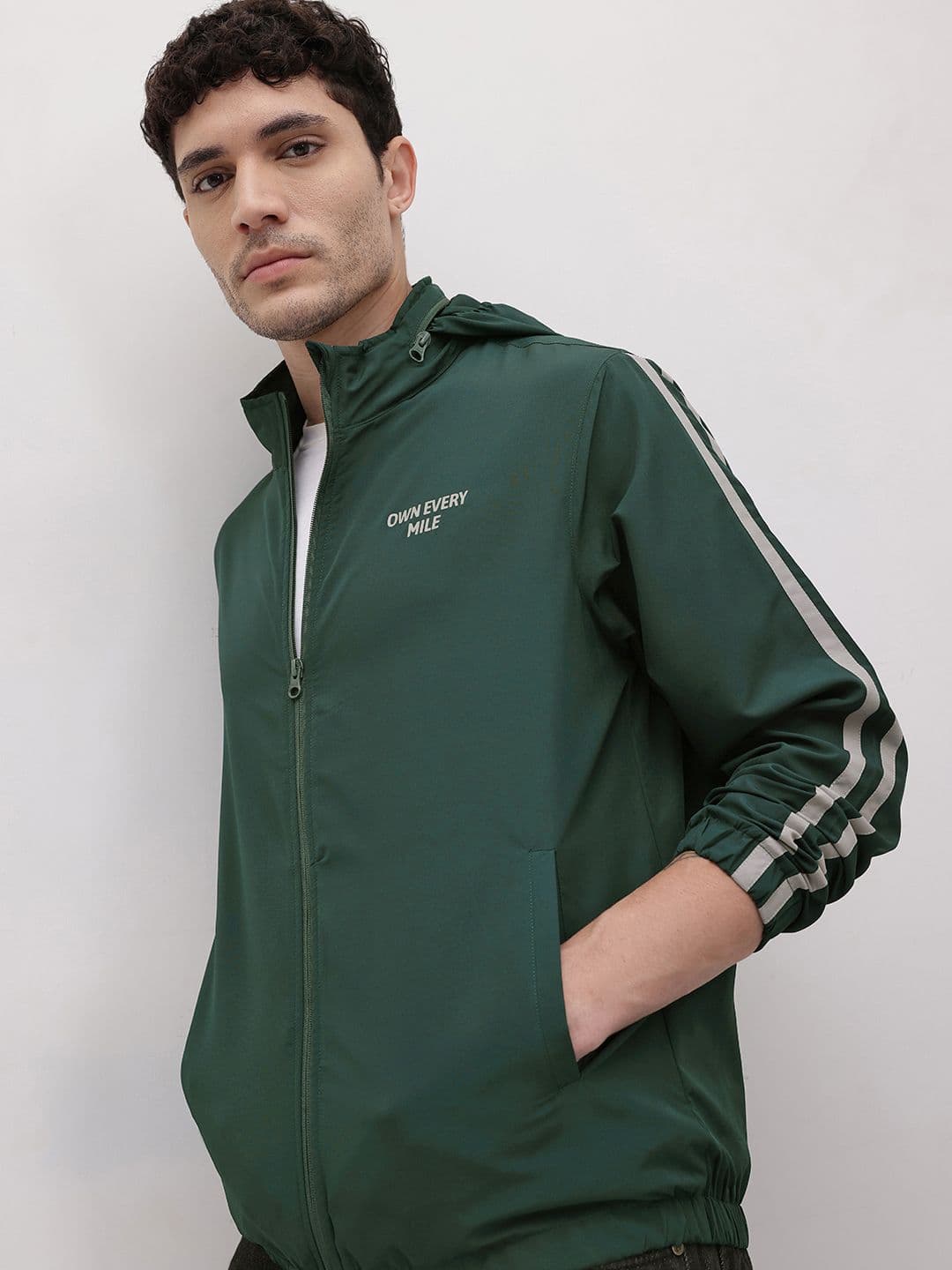 The Roadster Life Co. Typography Print Hooded Tailored Jacket - view 1