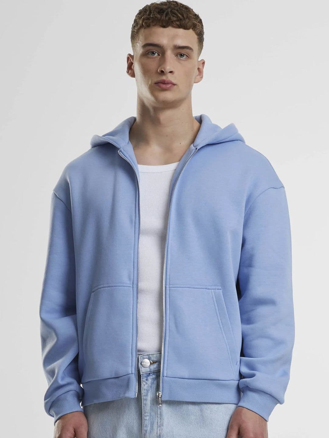 Besick Men Hooded Solid Lightweight Bomber Jacket - view 1
