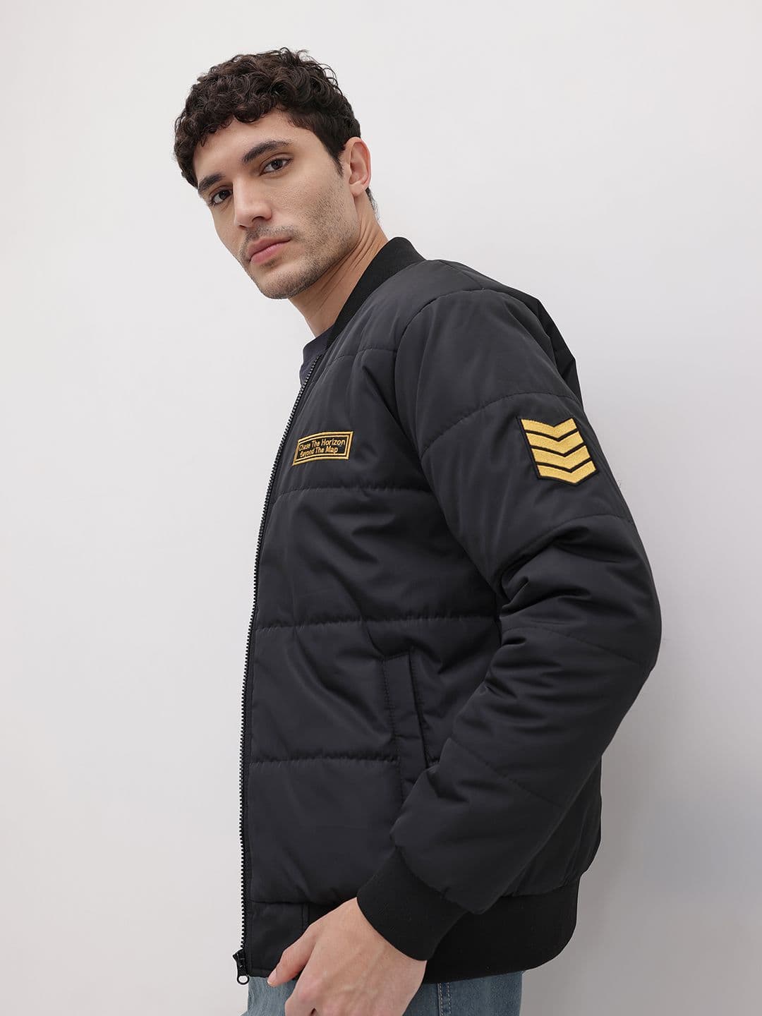 The Roadster Life Co. Applique Detail Bomber Jacket - view 1