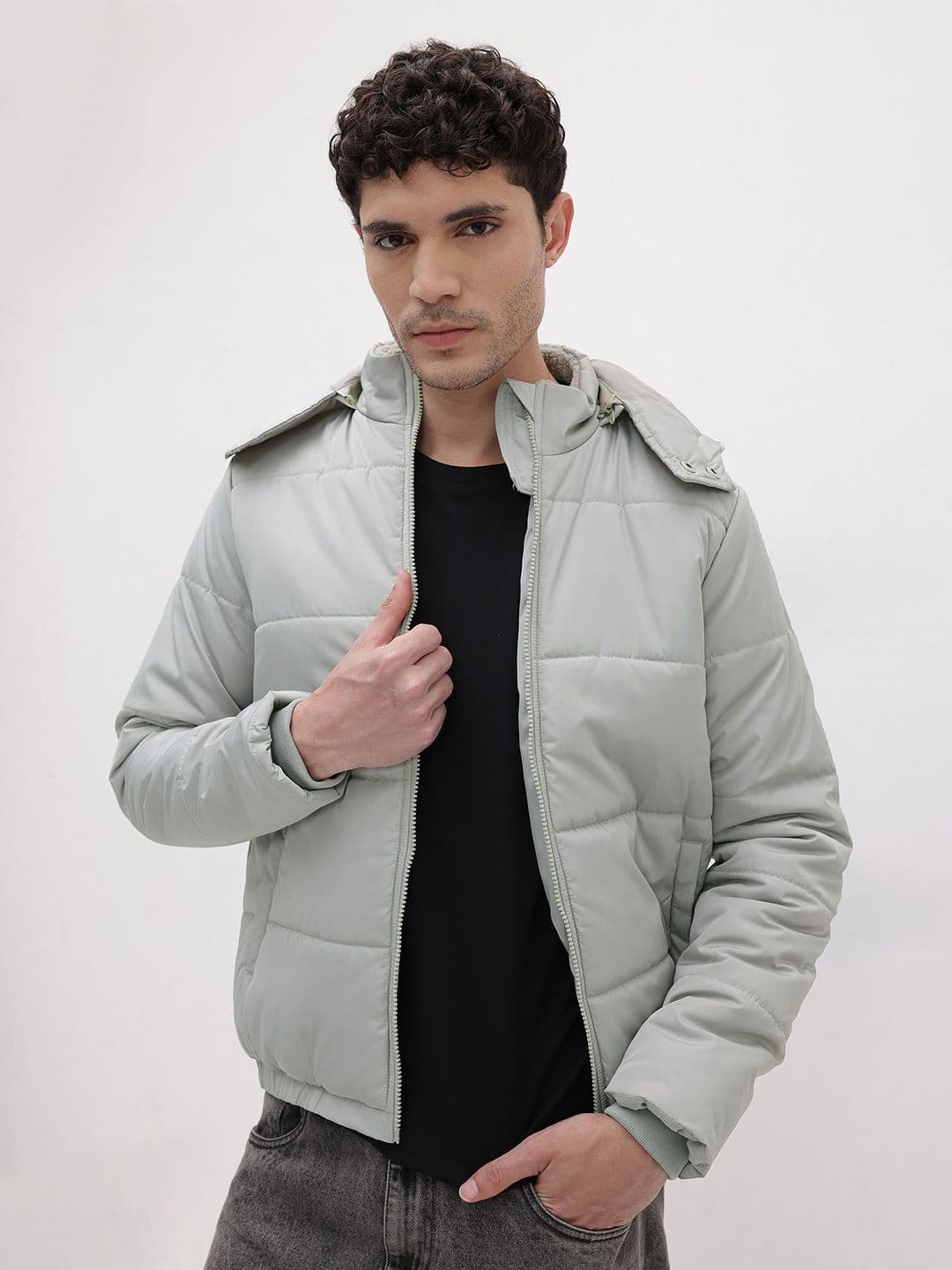 The Roadster Life Co. Padded Jacket With Detachable Hood - view 1