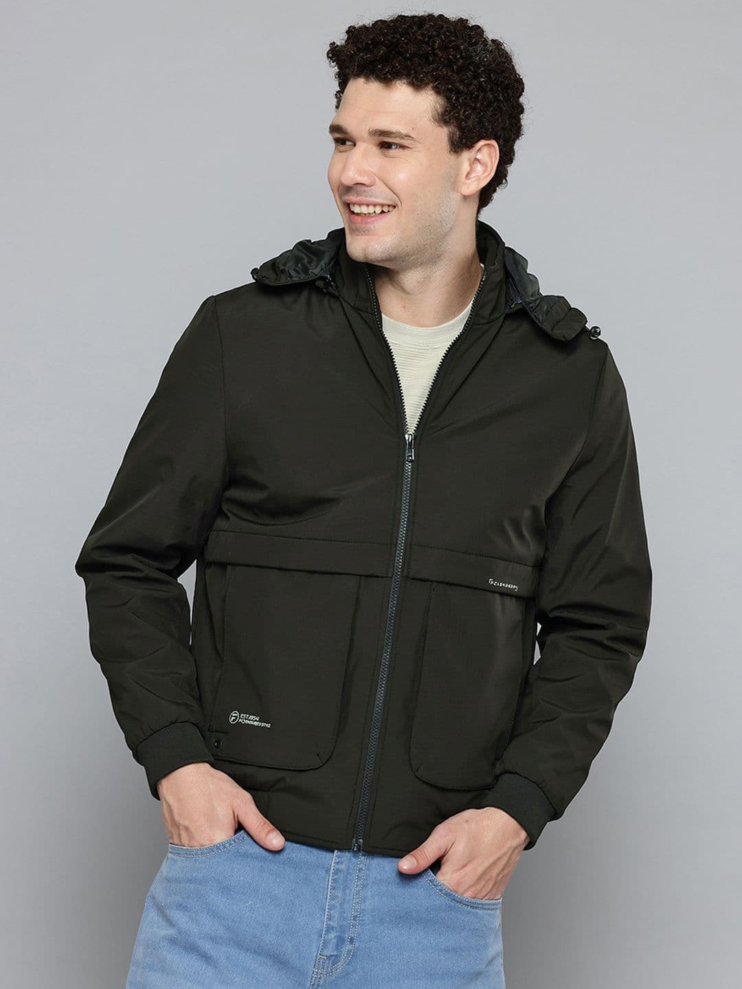 Fort Collins Detachable Hood Bomber Jacket - view 1