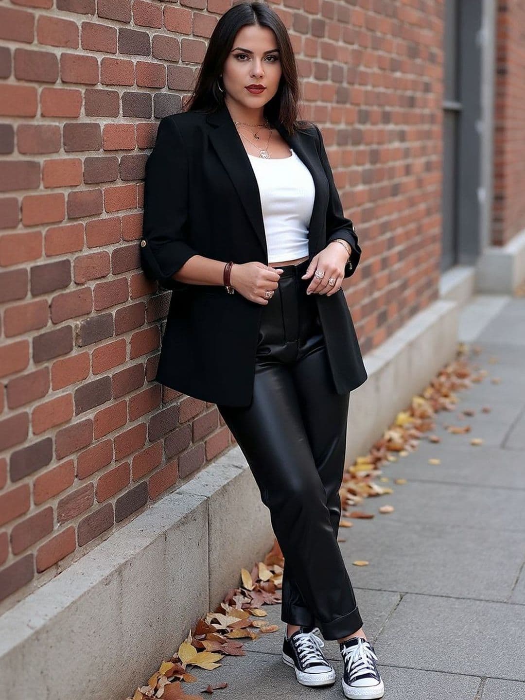 HERE&NOW Women Solid Notched Lapel Collar Regular Fit Blazer - view 1