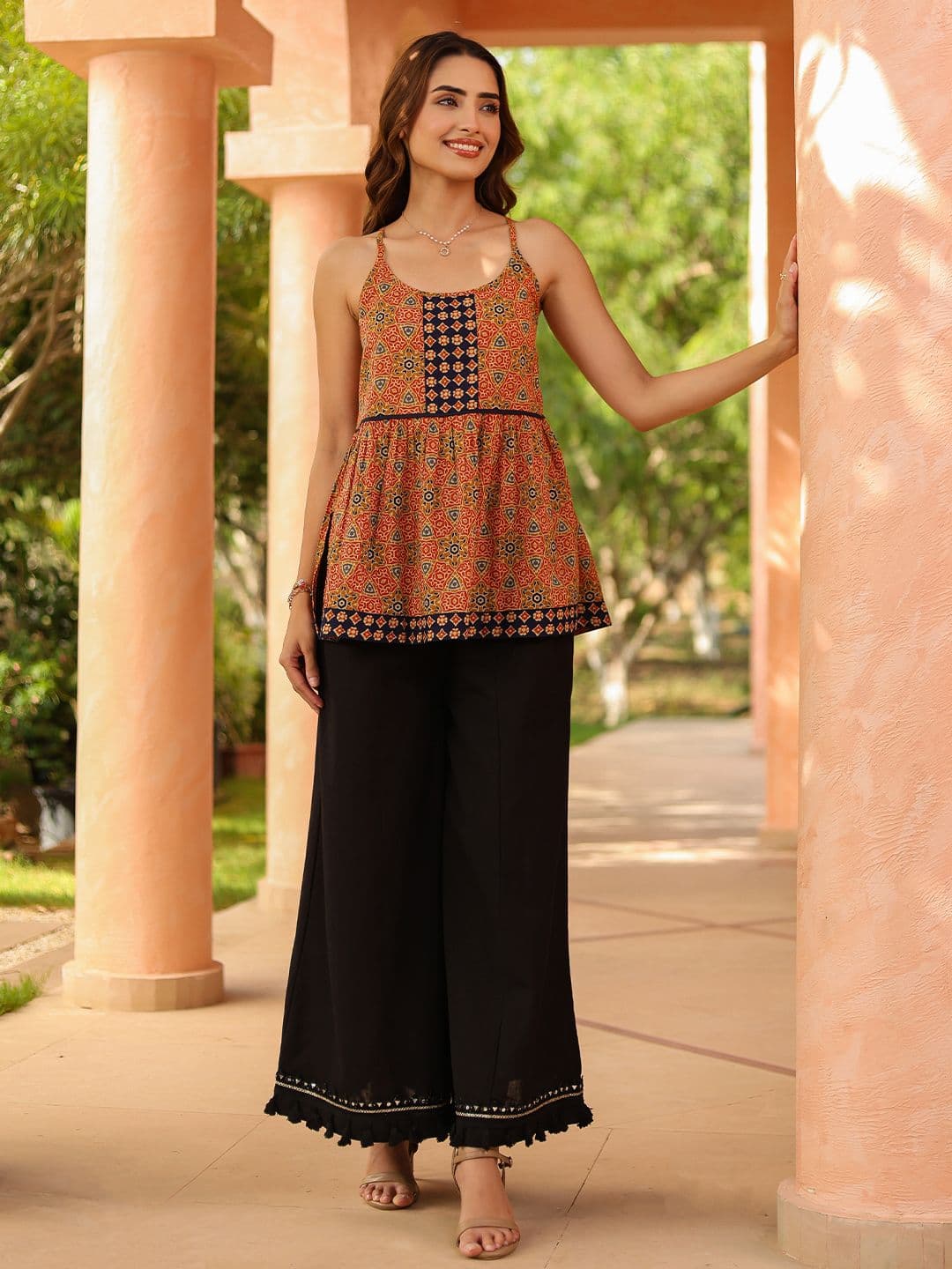 Rain & Rainbow Women Knitted Palazzos - view 1