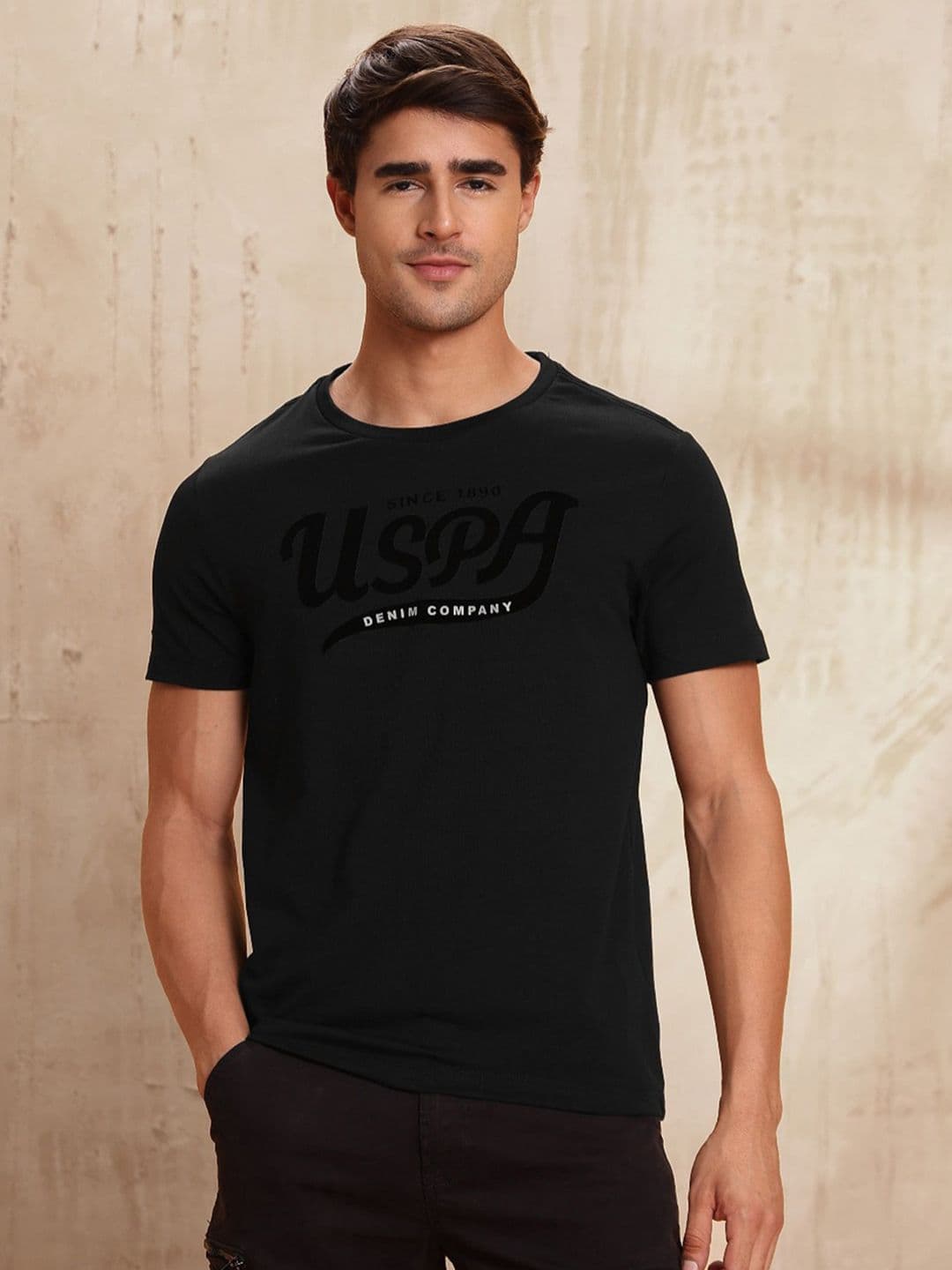 U.S. Polo Assn. Denim Co. Brand Logo Printed Cotton T-shirt - view 1