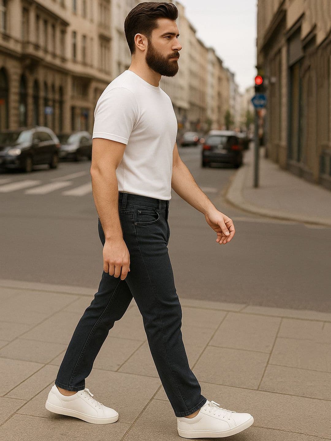 HIRRUX Men Comfort Regular Fit Mid-Rise Stretchable Jeans - view 1