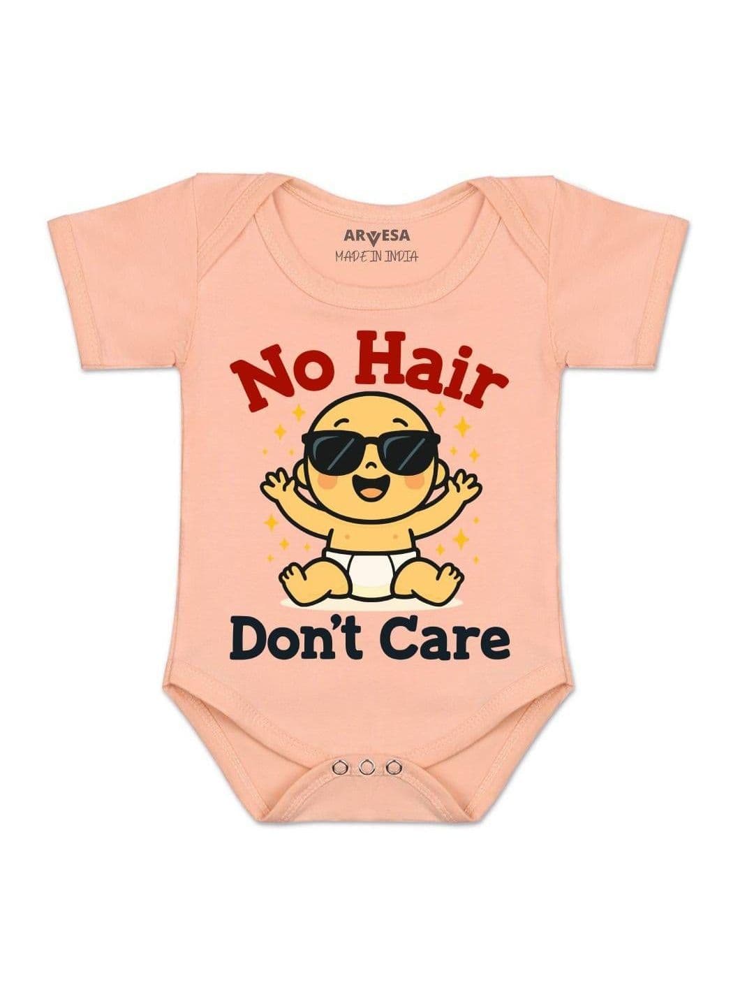 Arvesa Kids No Hair Dont Care Printed Romper - view 1