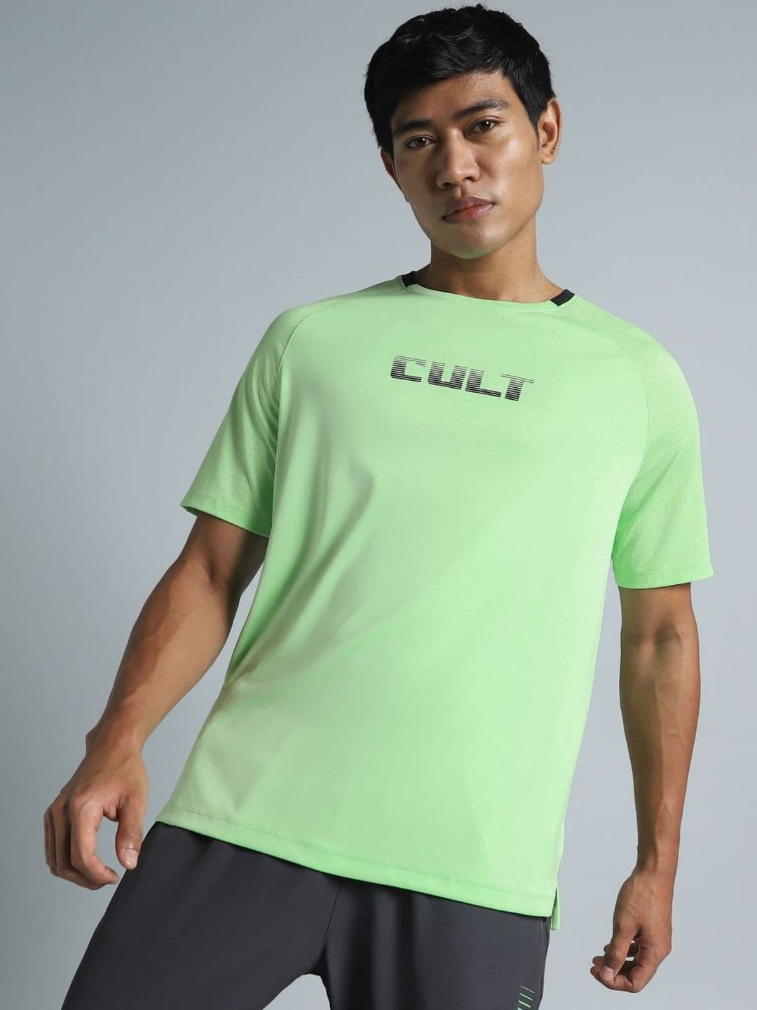 CULT Men Lime HIIT Recycled Poly Performance T-shirt - view 1