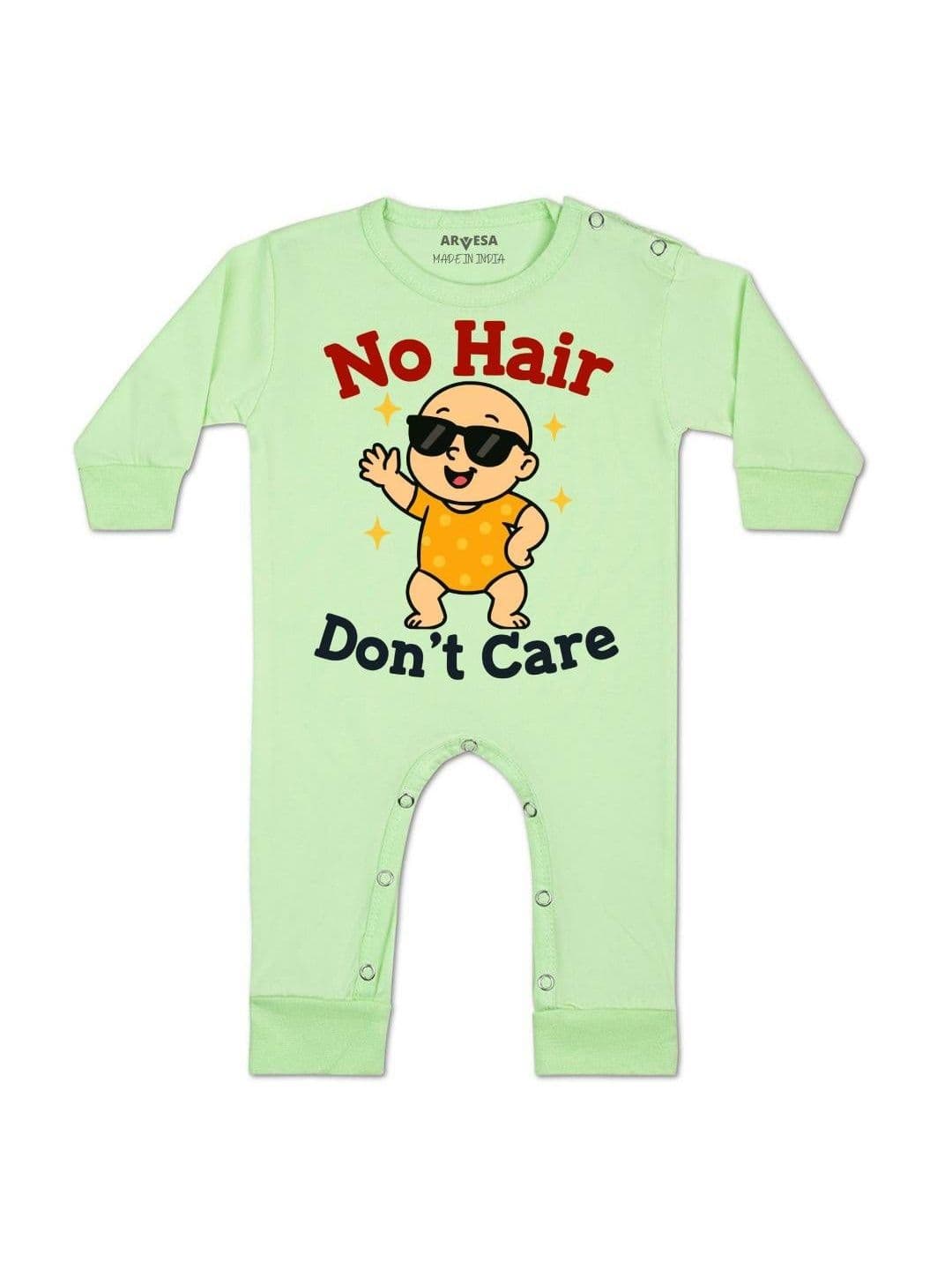 Arvesa No Hair Dont Care Printed Baby Rompers - view 1