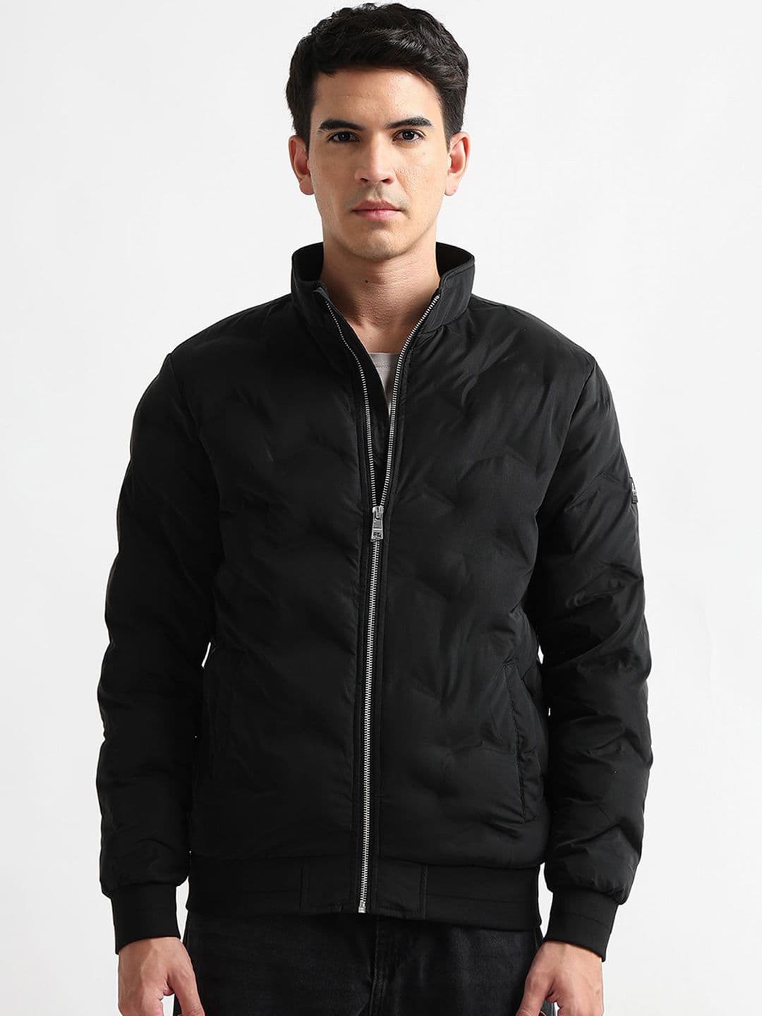 Arrow Sport Men Mock Collar Solid Puffer Jacket - view 1
