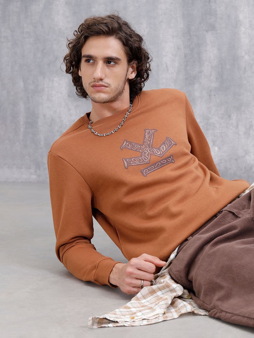 WROGN Men Graphic Printed Round Neck Long Sleeves Pullover Sweatshirt - view 1
