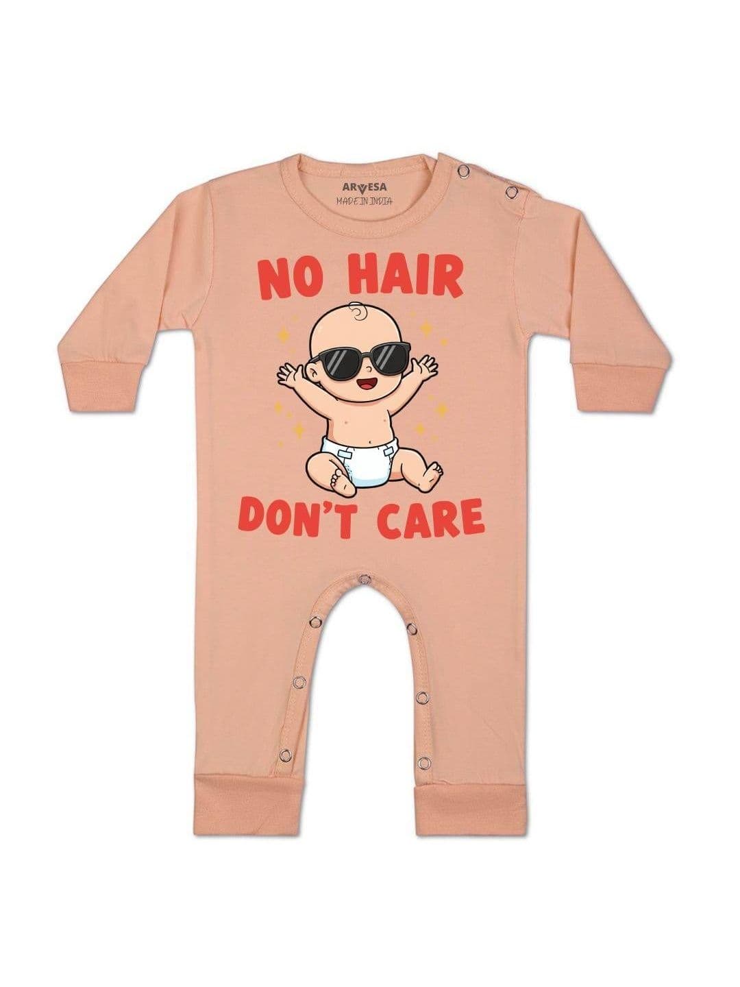 Arvesa No Hair Dont Care Printed Baby Rompers - view 1