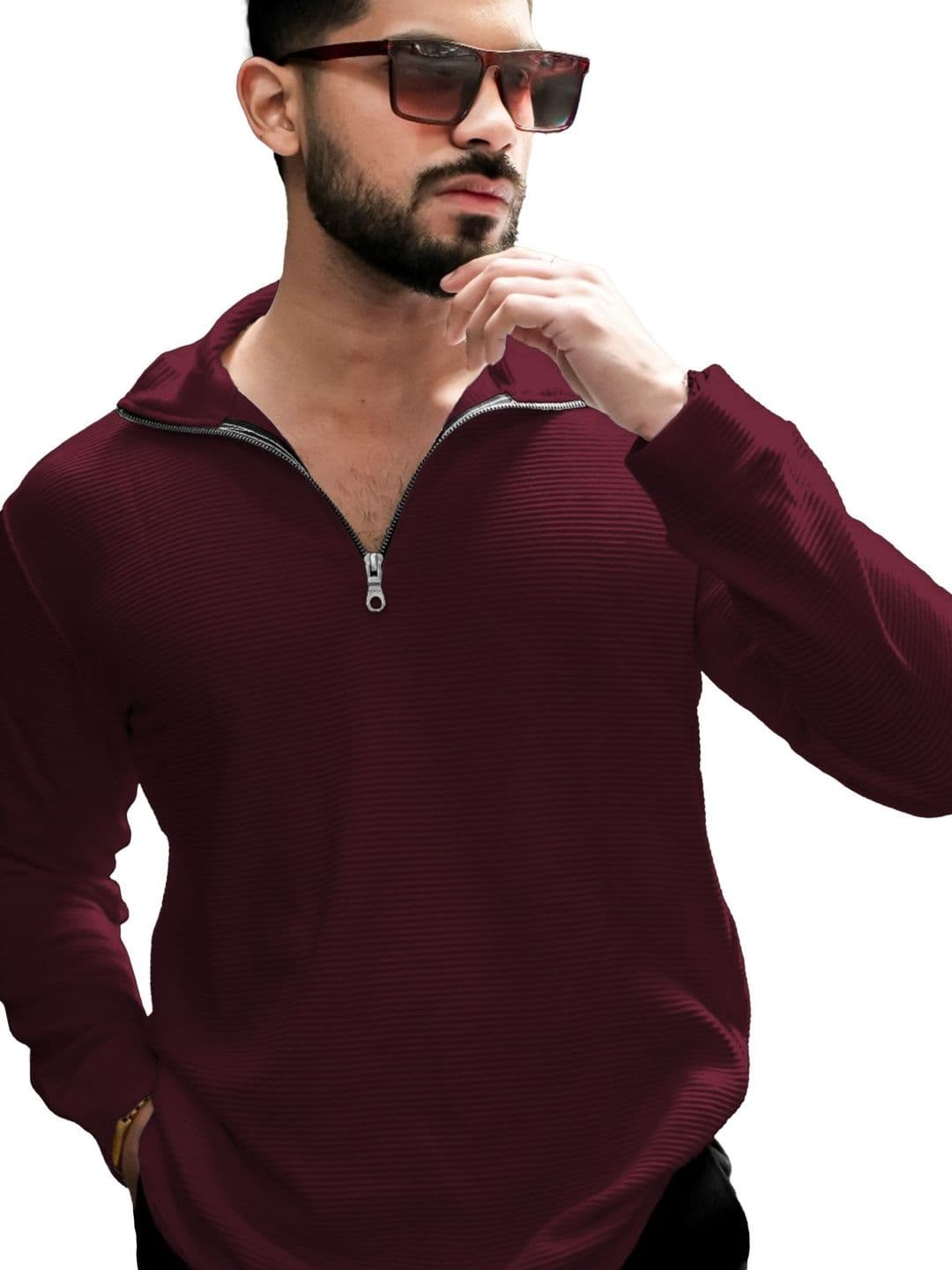 HOODLER Polo Collar Pure Cotton T-shirt - view 1
