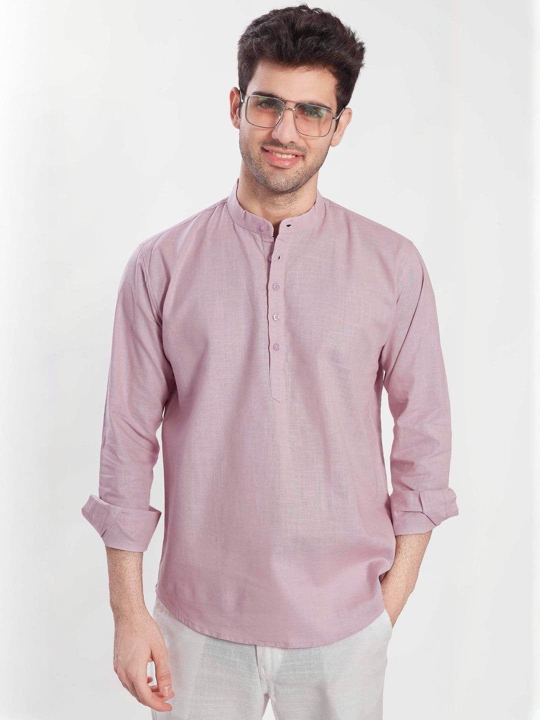 PulseIQ Men Cotton A-Line Kurtas - view 1