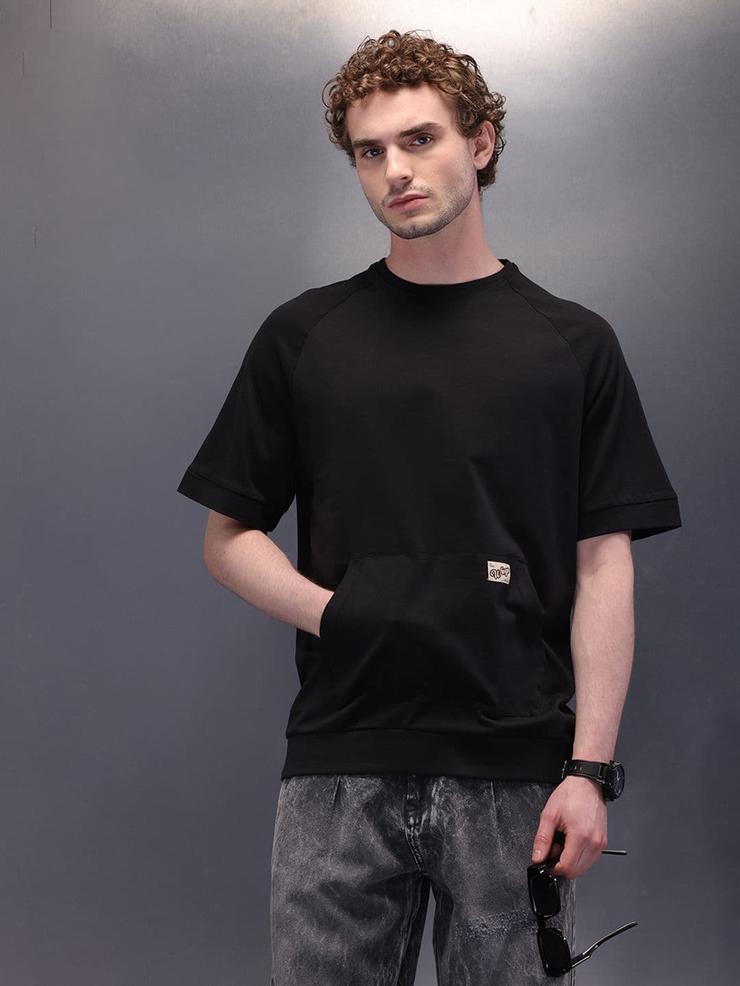 WROGN Men Round Neck Short Sleeve Relaxed T-shirt - view 1