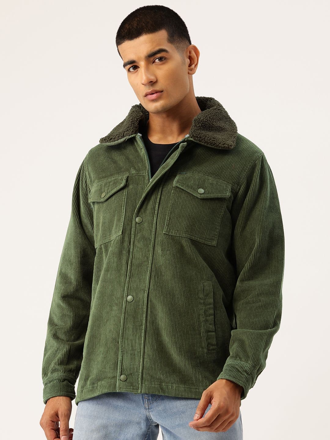 Okane Men Corduroy Tailored Jacket - view 1