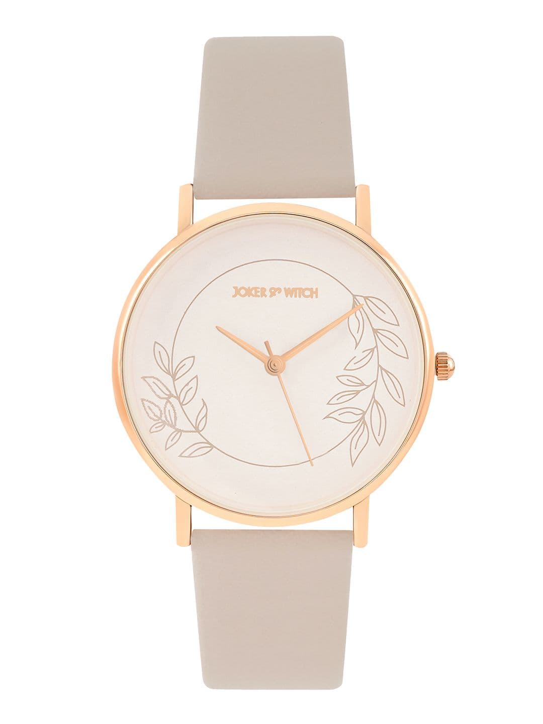 JOKER & WITCH Women Printed Dial & Brown Synthetic Straps Analogue Watch - view 1