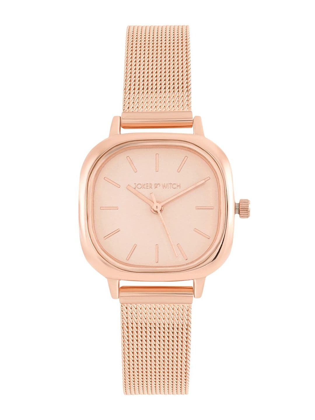 JOKER & WITCH Women Rose Gold Toned Stainless Steel Bracelet Analogue Watch AMWW641 - view 1