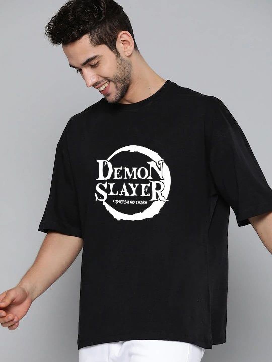 Organic Chics Demon Slayer Printed Pure Cotton Anti Odour T-shirt - view 1