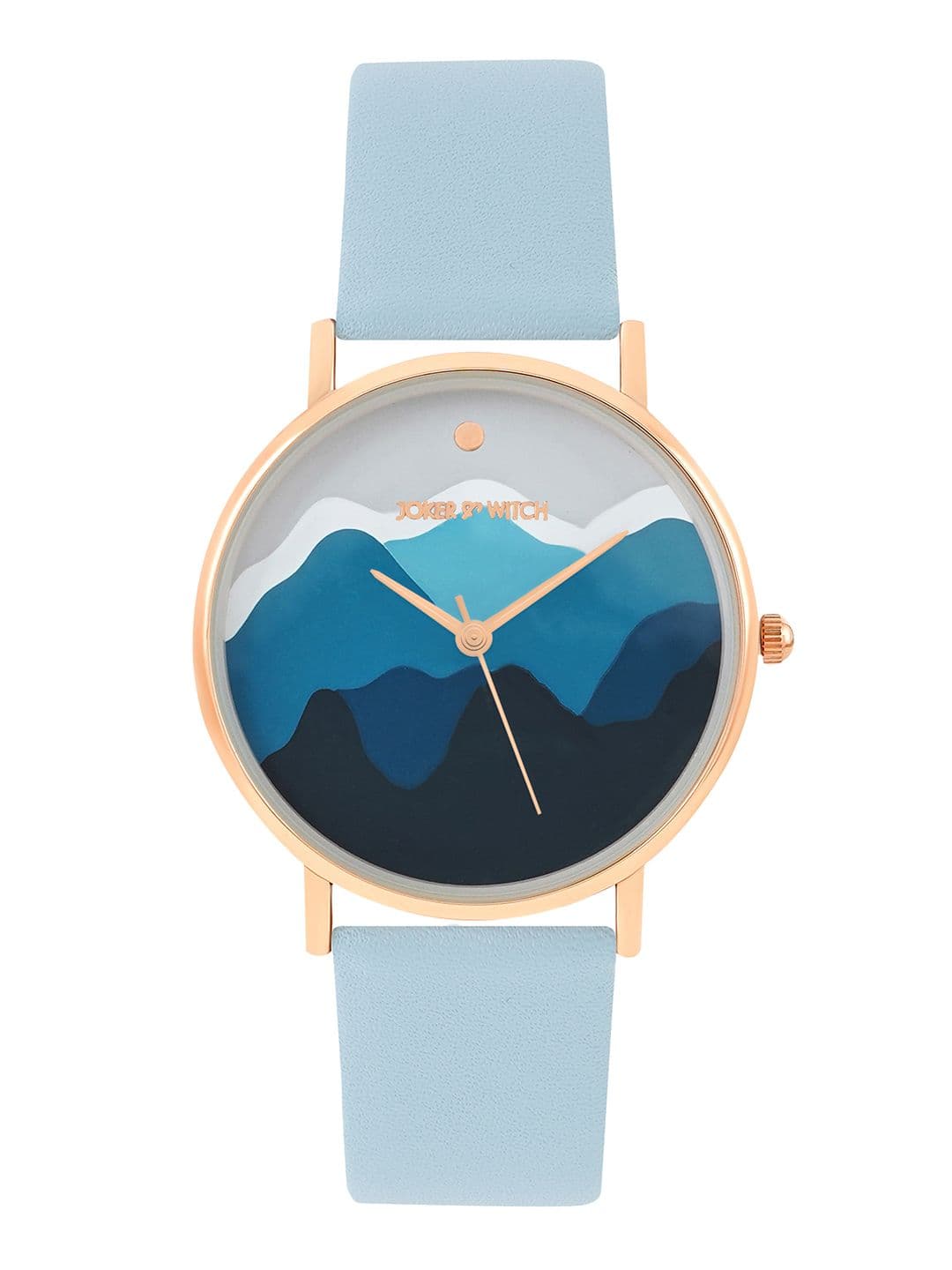 JOKER & WITCH Women Blue Printed Dial & Blue Synthetic Straps Analogue Watch AMWW605 - view 1