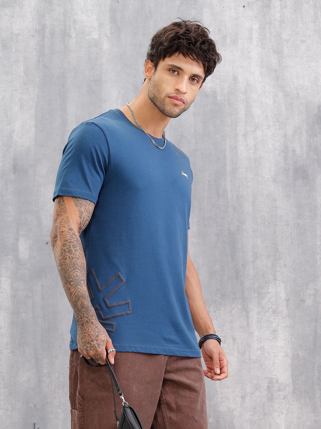 WROGN Men Regular Fit T-shirt - view 1