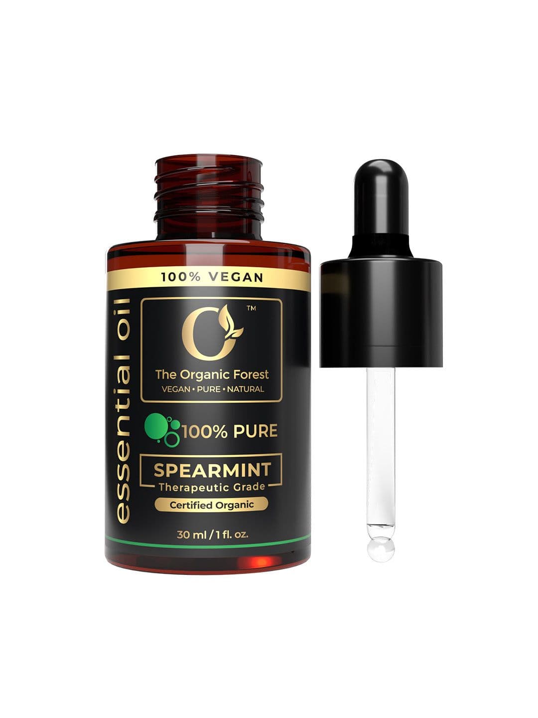 The Organic Forest Plant-Based Spearmint Oil For Skin & Body Massage - 30 ml - view 1