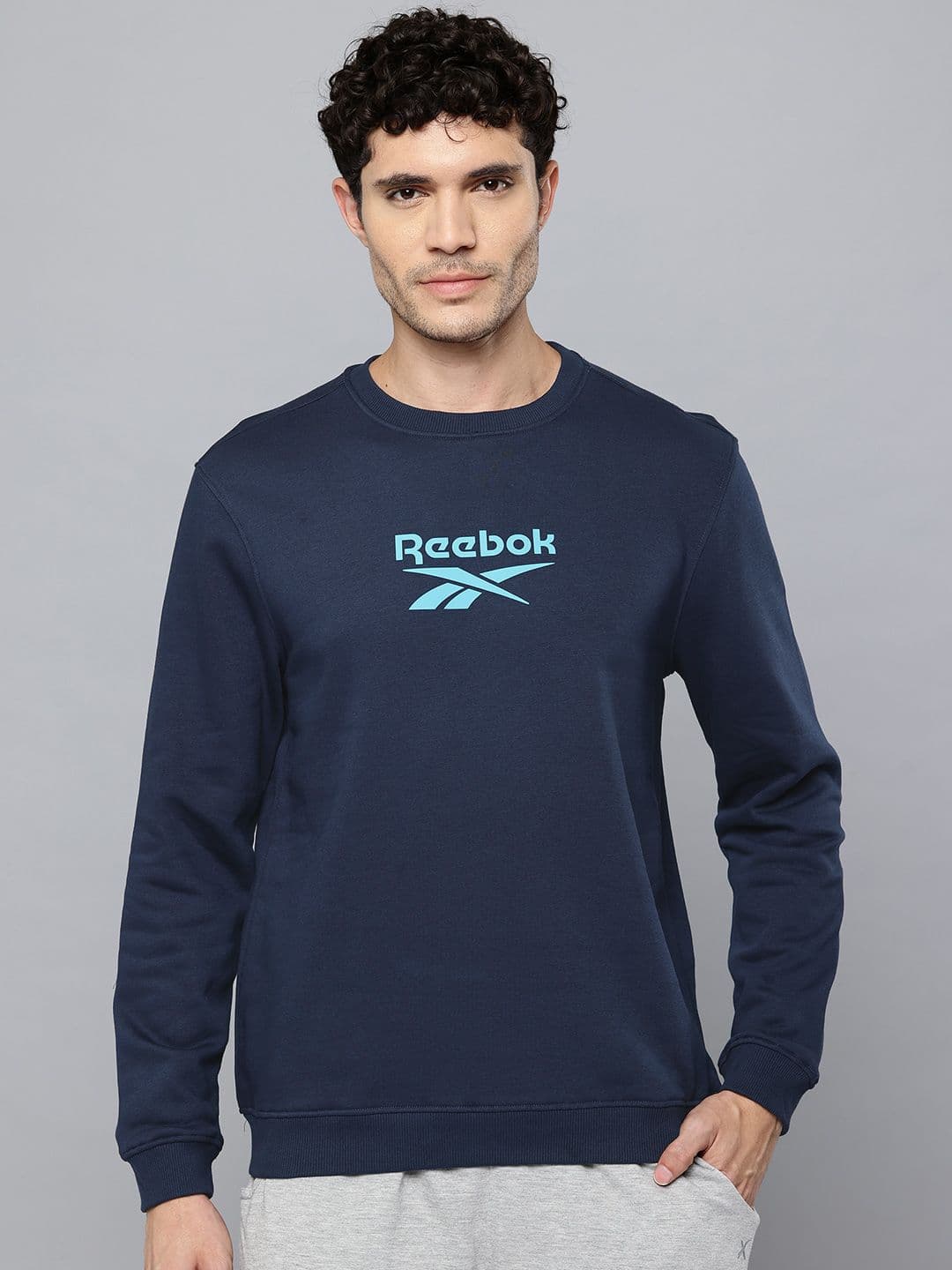 Reebok Brand Logo Print Sweatshirt - view 1