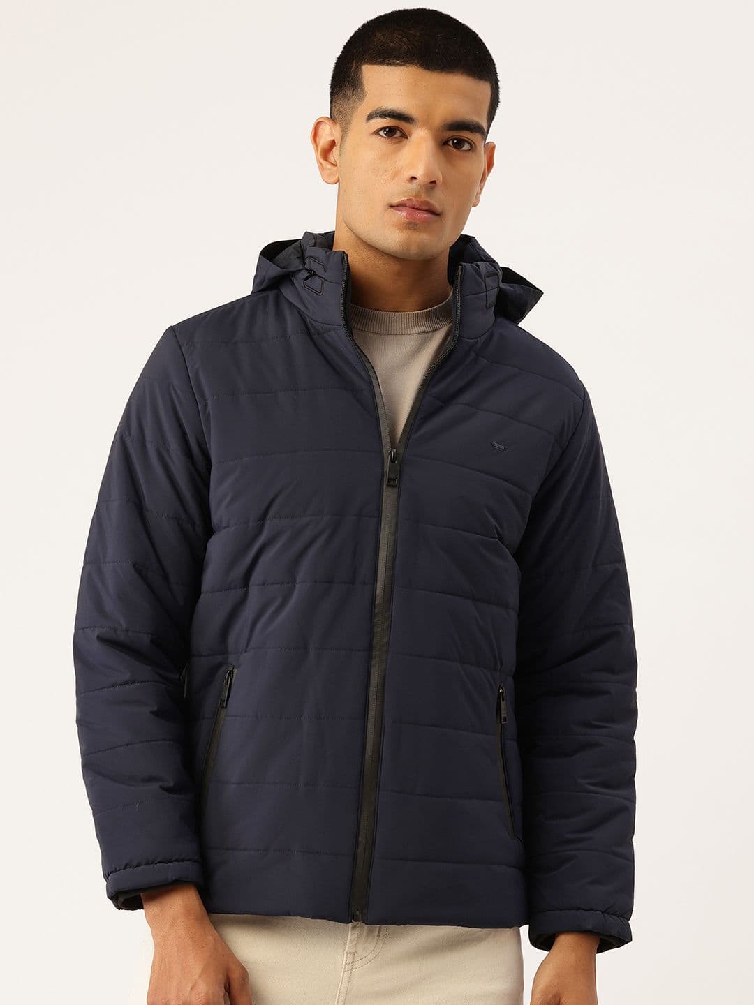 Okane Padded Jacket With Detachable Hood - view 1