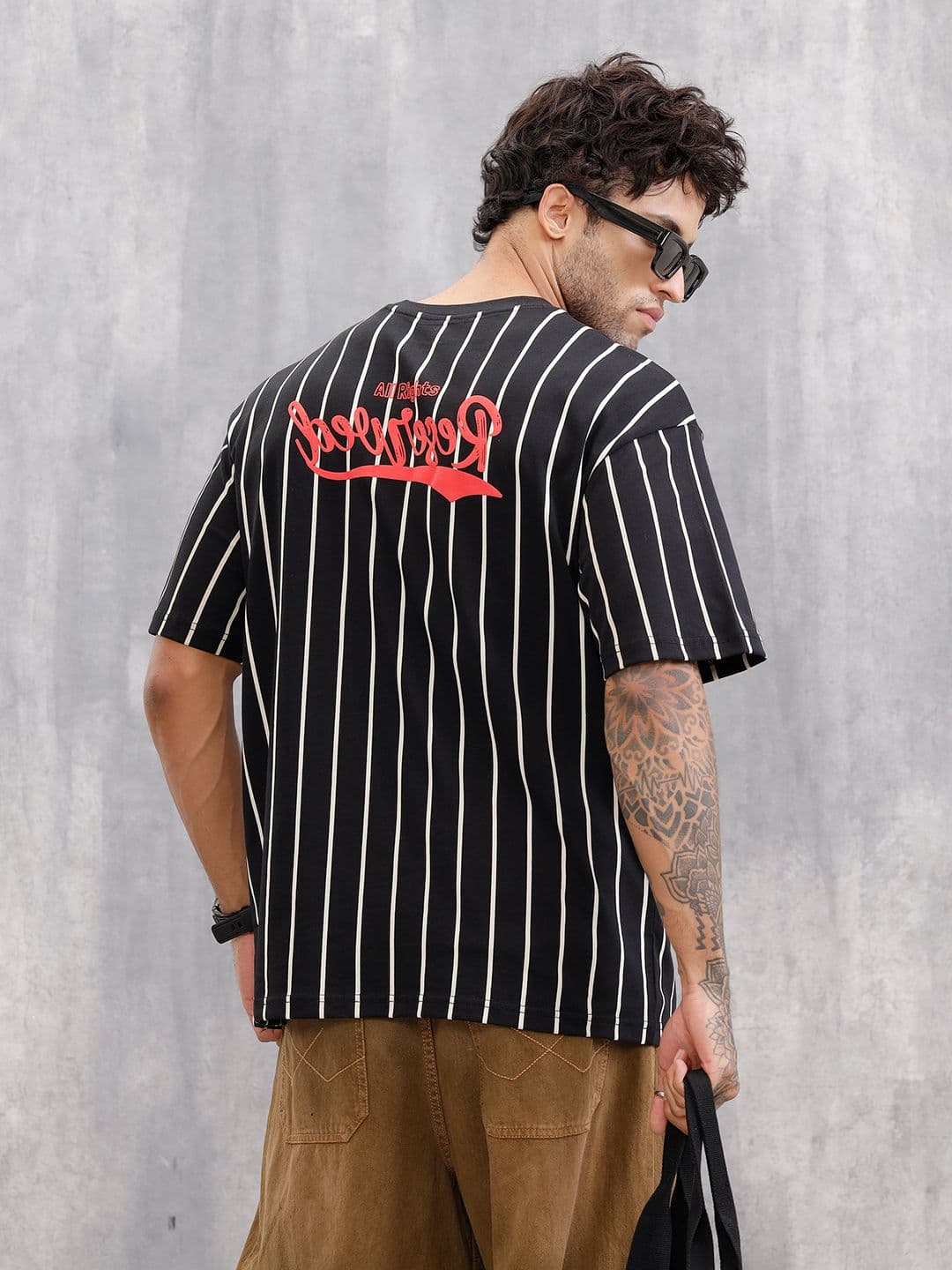 WROGN Men Striped Round Neck T-shirt - view 1