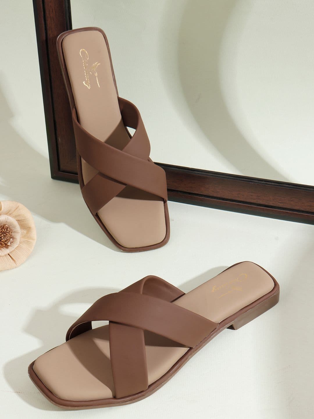 CHINRAAG Women Open Toe Flats - view 1