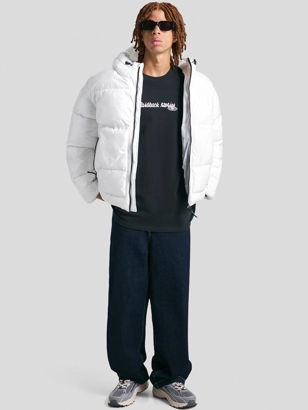Bershka Hooded puffer jacket - view 1