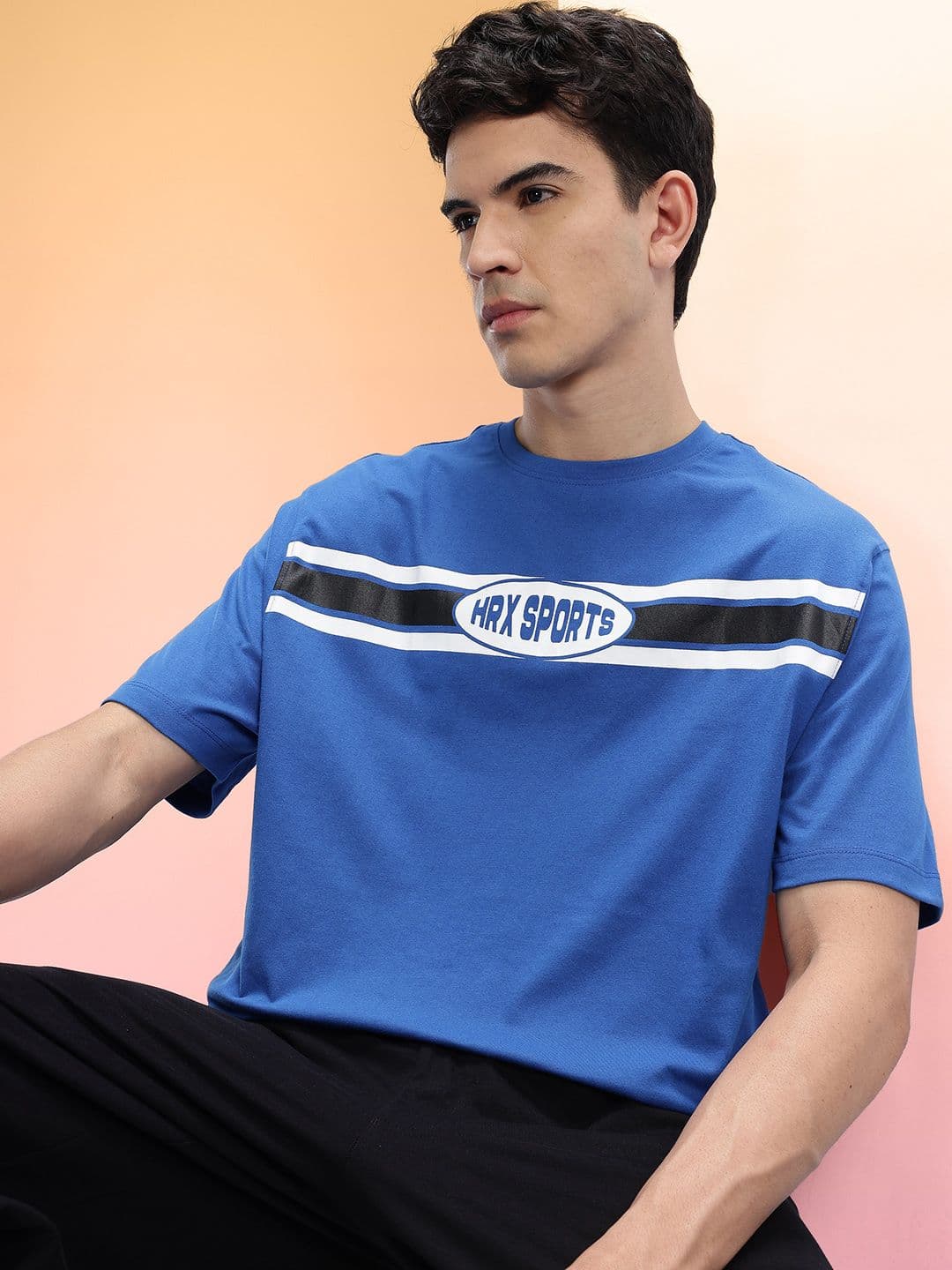 HRX by Hrithik Roshan Brand Logo Print T-shirt - view 1
