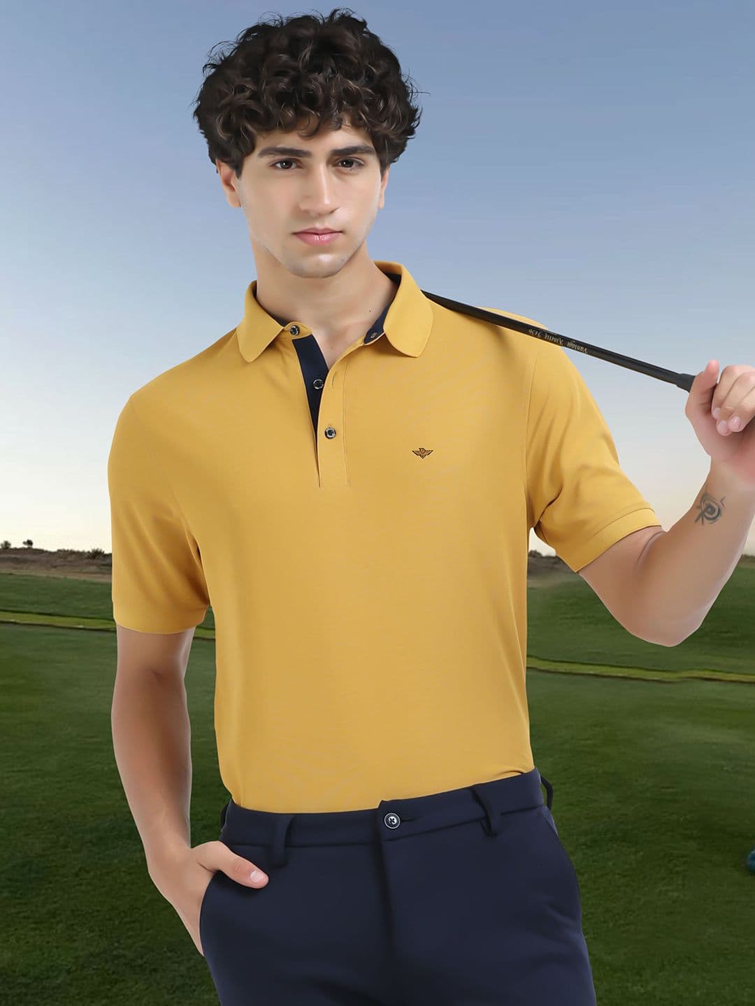 STELLERS Men Regular Fit Polo Collar T-shirt - view 1