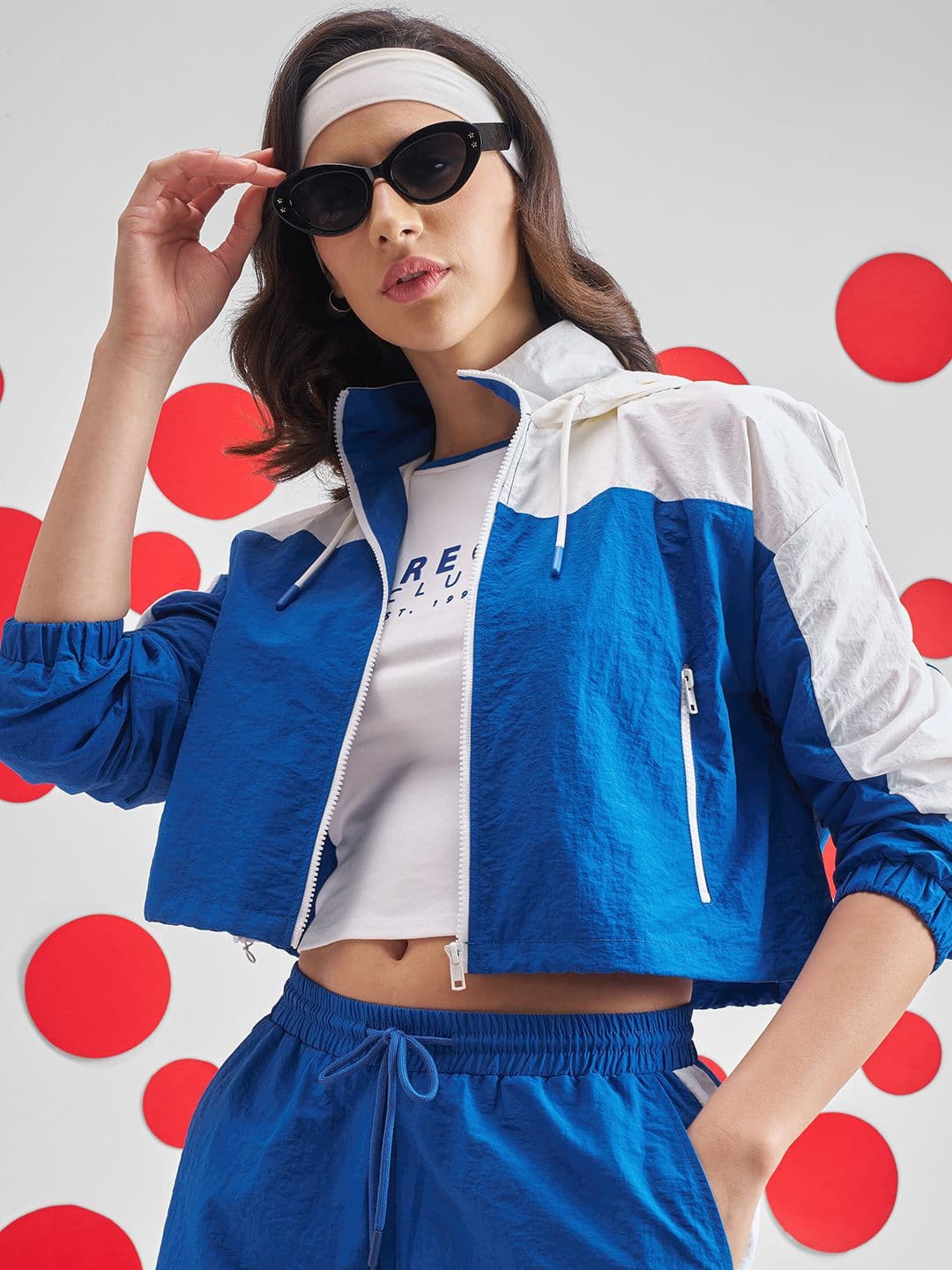 Street By Tokyo Talkies Women Hooded Colourblocked Tailored Jacket - view 1
