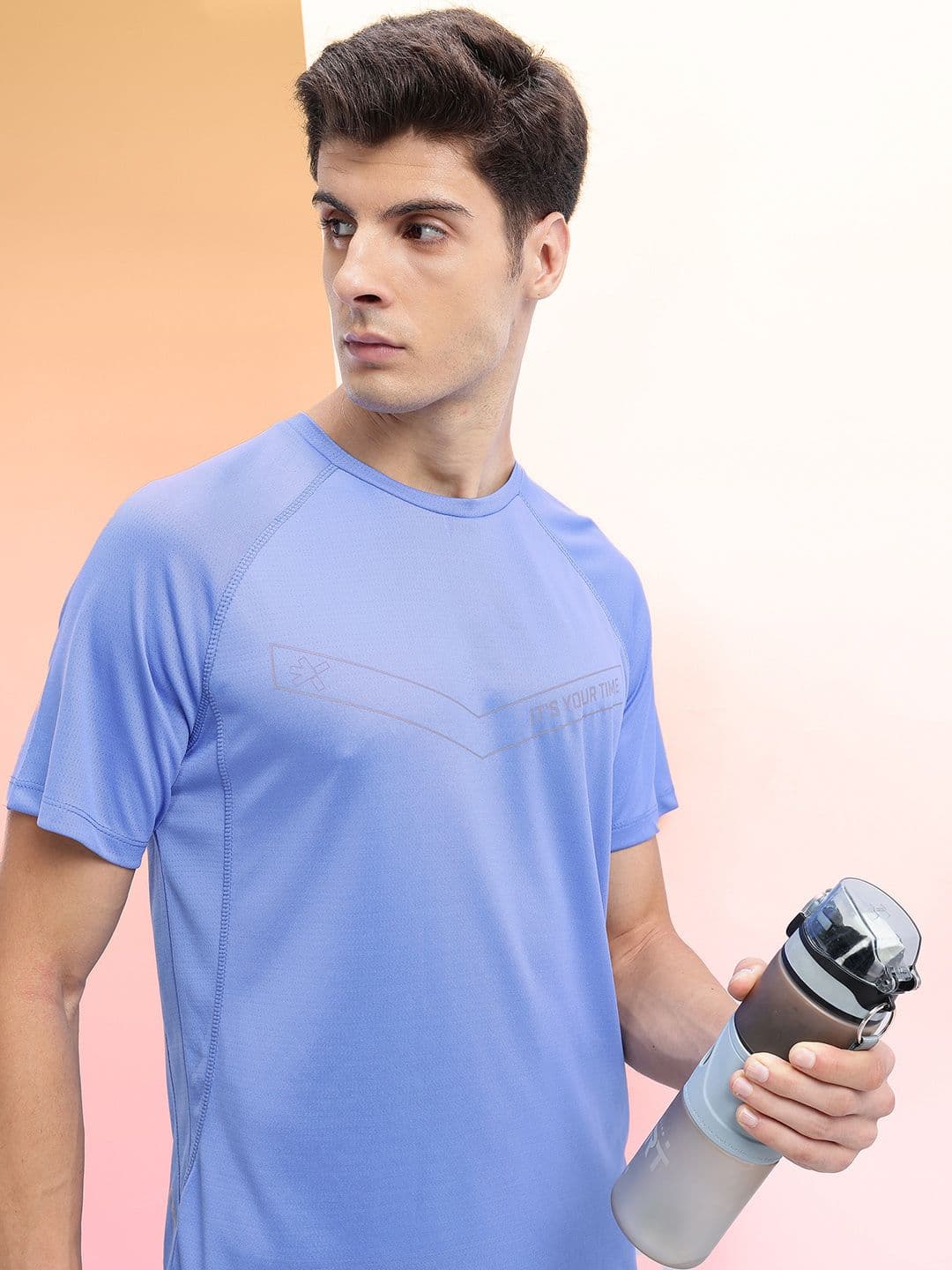 HRX by Hrithik Roshan Raglan Sleeves Ultralite Running T-shirt - view 1