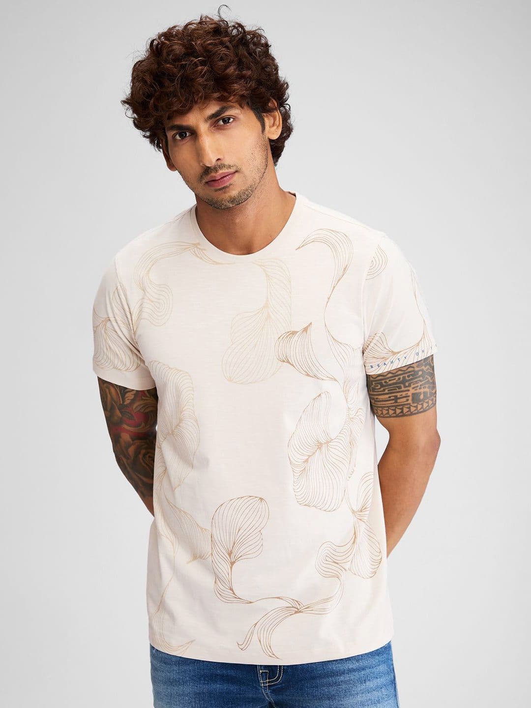 SPYKAR Men Round neck Slim Fit T-shirt - view 1