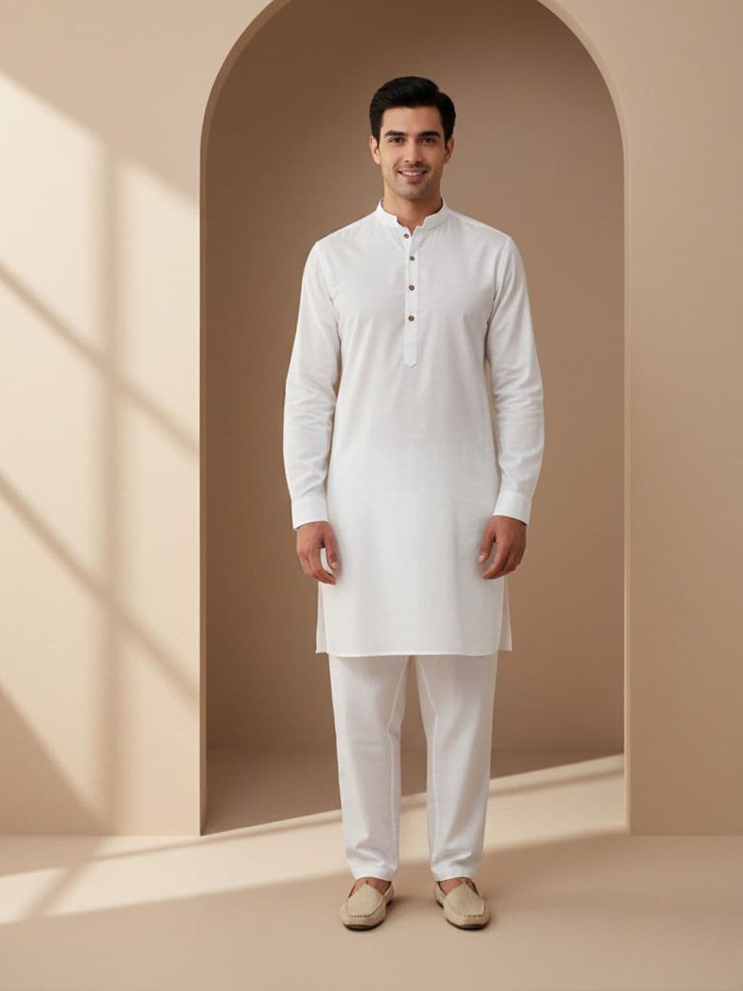 JUGG JUGG JEEYO Men Mandarin Collar Kurta - view 1