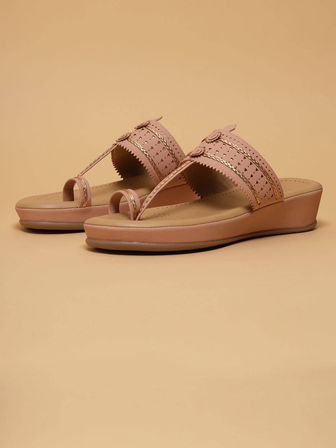 ERIDANI Women Alina Kolhapuri Flatforms Sandals - view 1
