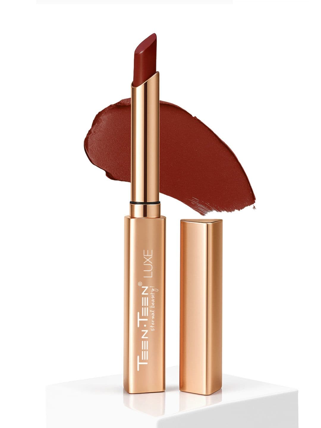 TEEN TEEN COSMETICS Luxe Matte Long Lasting Non Transfer Lipstick- 1g - Caramel-Cookie 12 - view 1