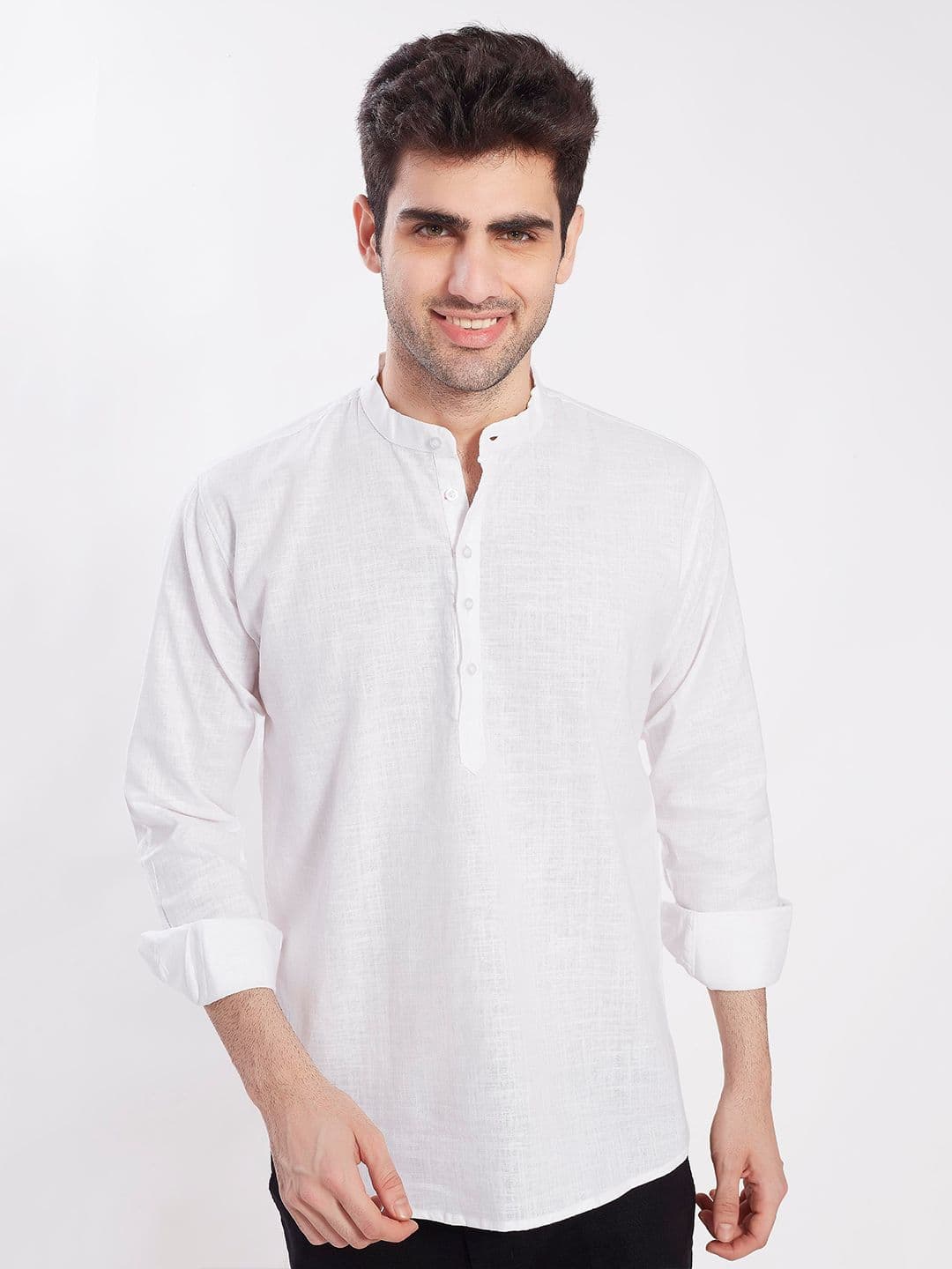 DIVISIVE Men Solid Daily Cotton Straight Kurta - view 1