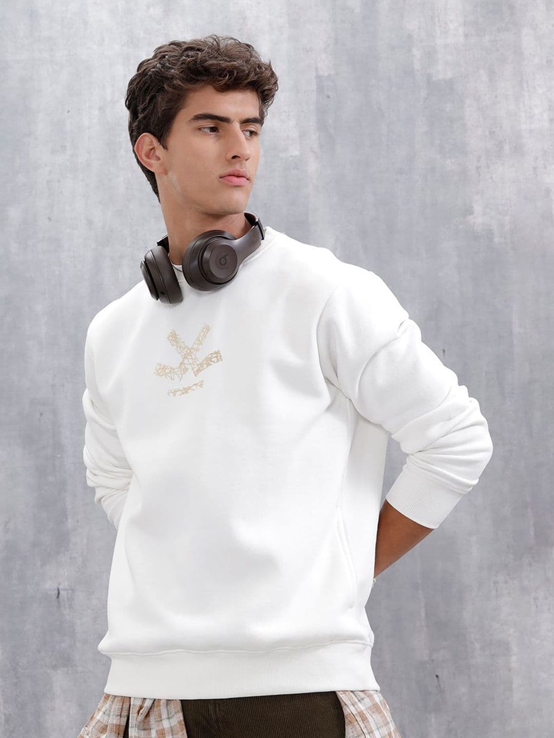 WROGN Men Graphic Printed Round Neck Sweatshirt - view 1