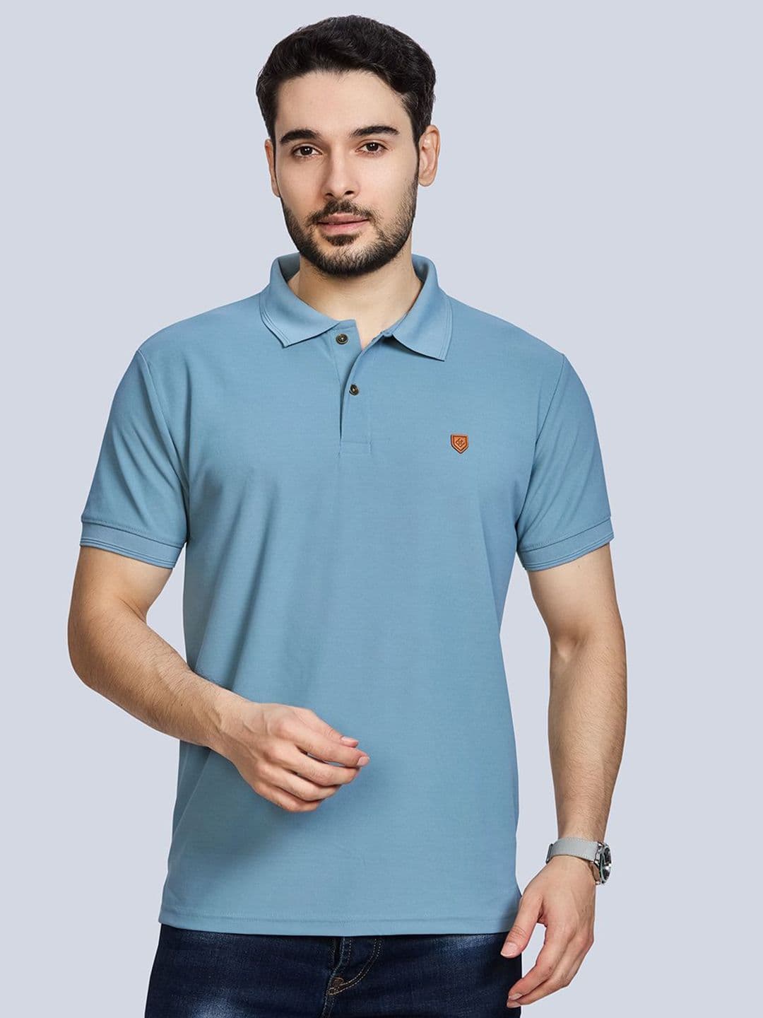 BE POSITIVE Men Solid Polo Collar T-shirt - view 1