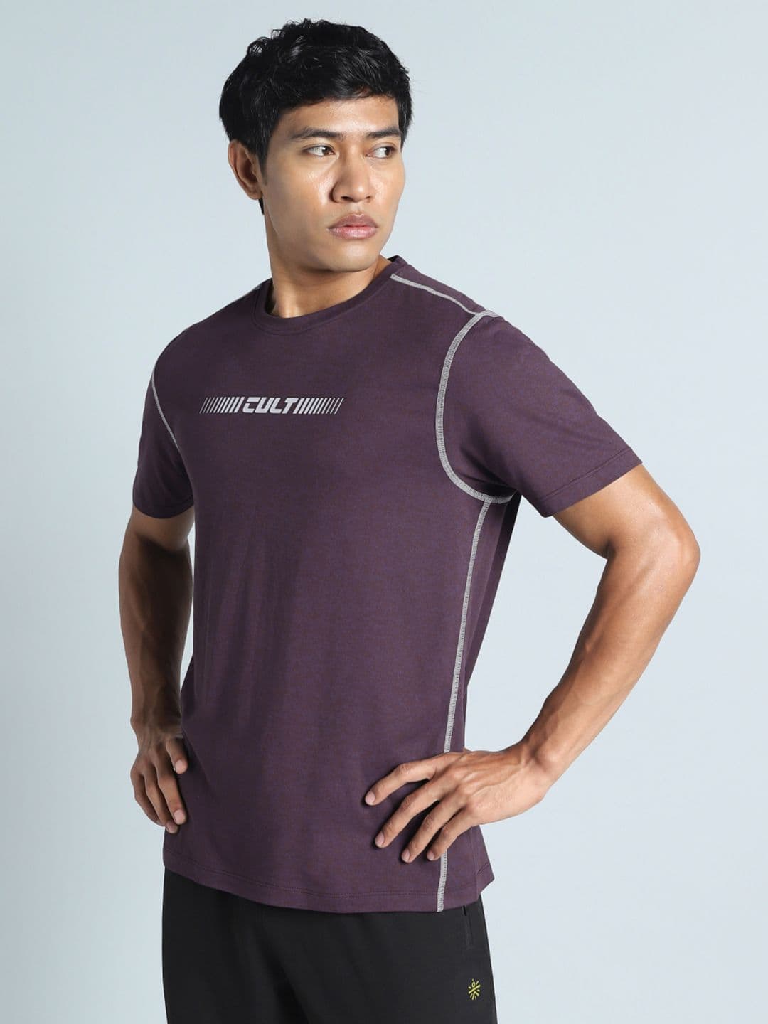 CULT Men Purple Training HIIT COMFORtech T-shirt - view 1