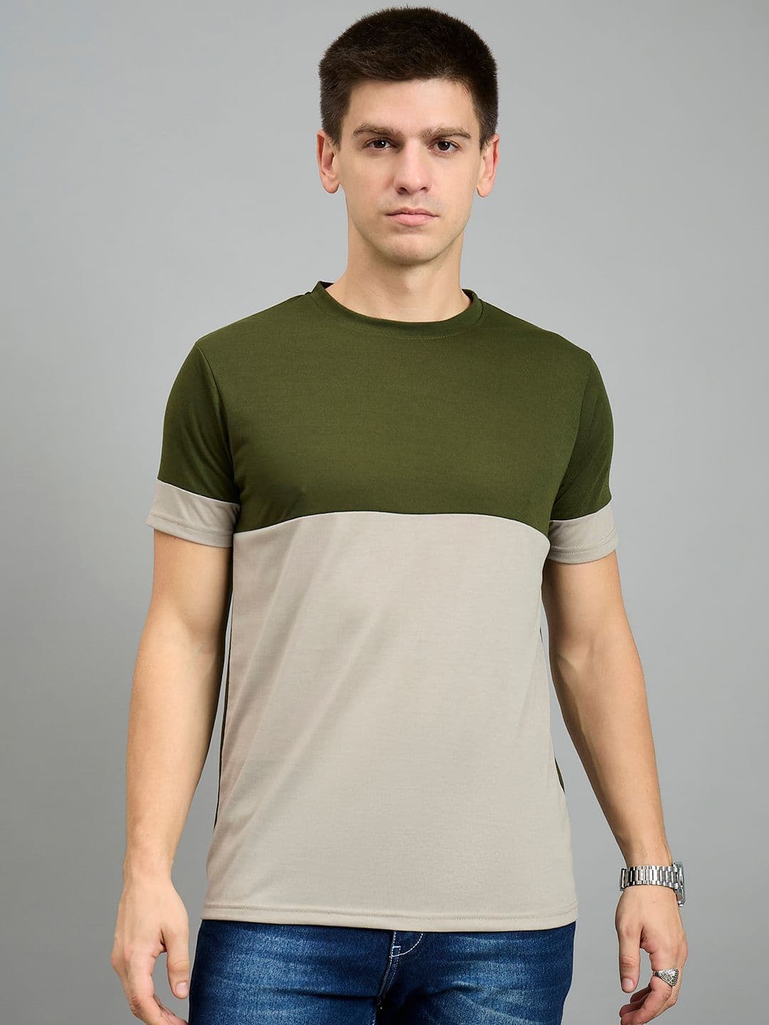 bearbrother Men Colourblocked Anti Odour T-shirt - view 1