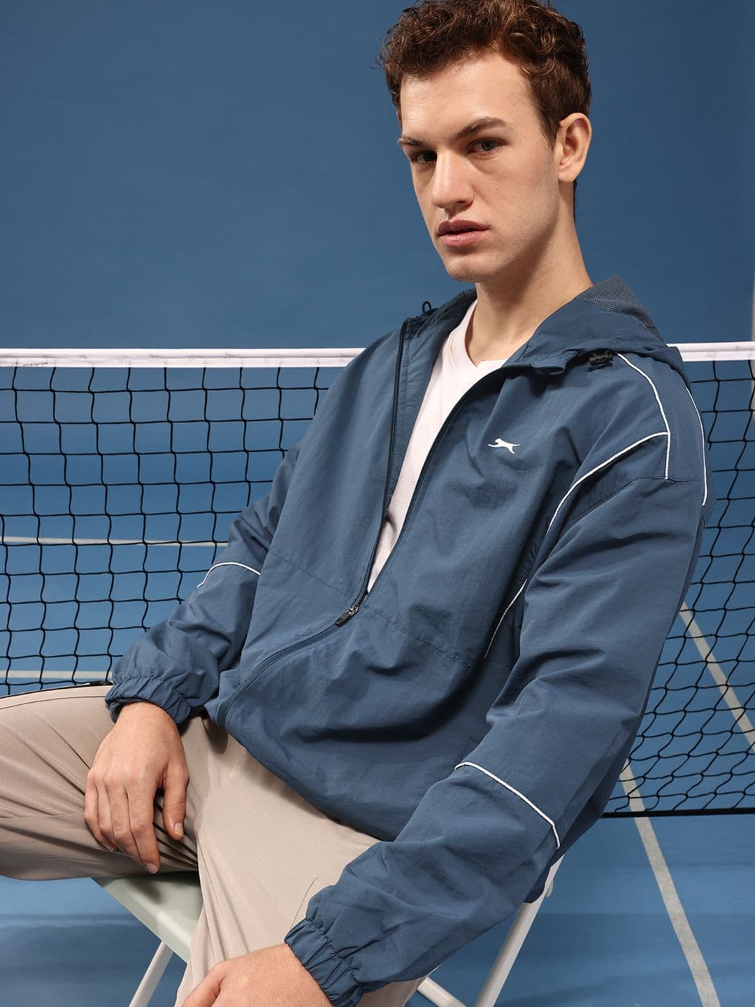 Slazenger Hooded Sporty Oversized Jacket - view 1