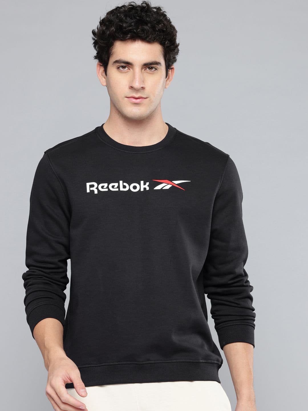 Reebok Brand logo Printed Round Neck Sweatshirt - view 1