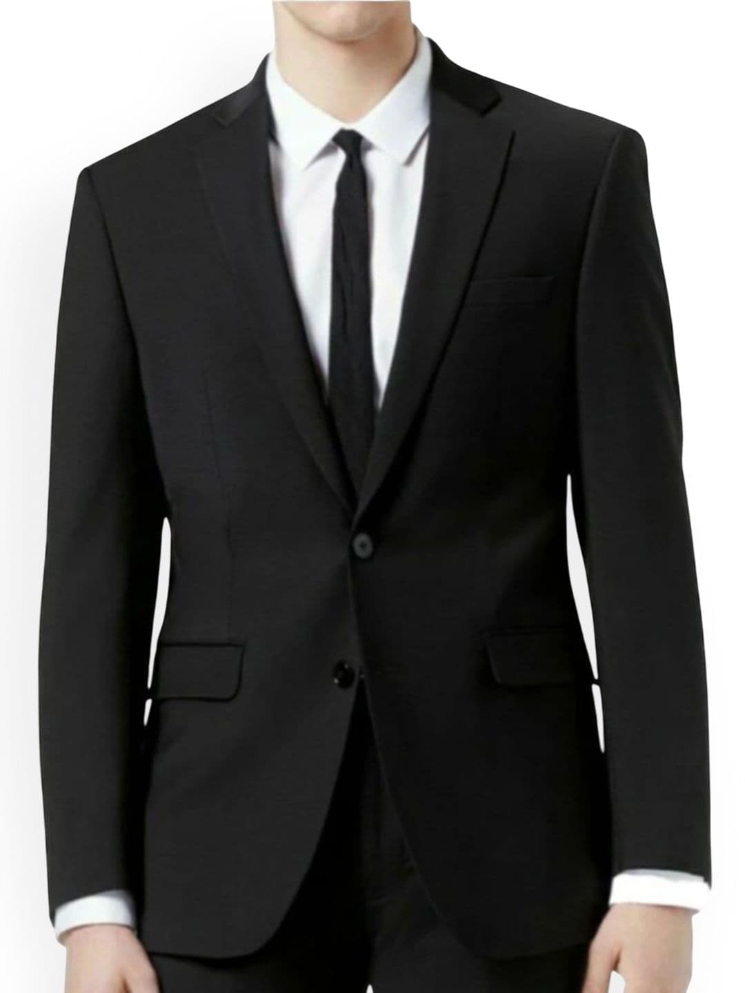 MEN BAZAR in Men Single Breasted Slim Fit Notched Lapel Blazers - view 1
