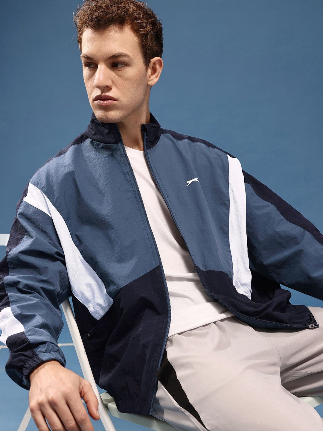Slazenger Colourblocked Sporty Oversized Jacket - view 1