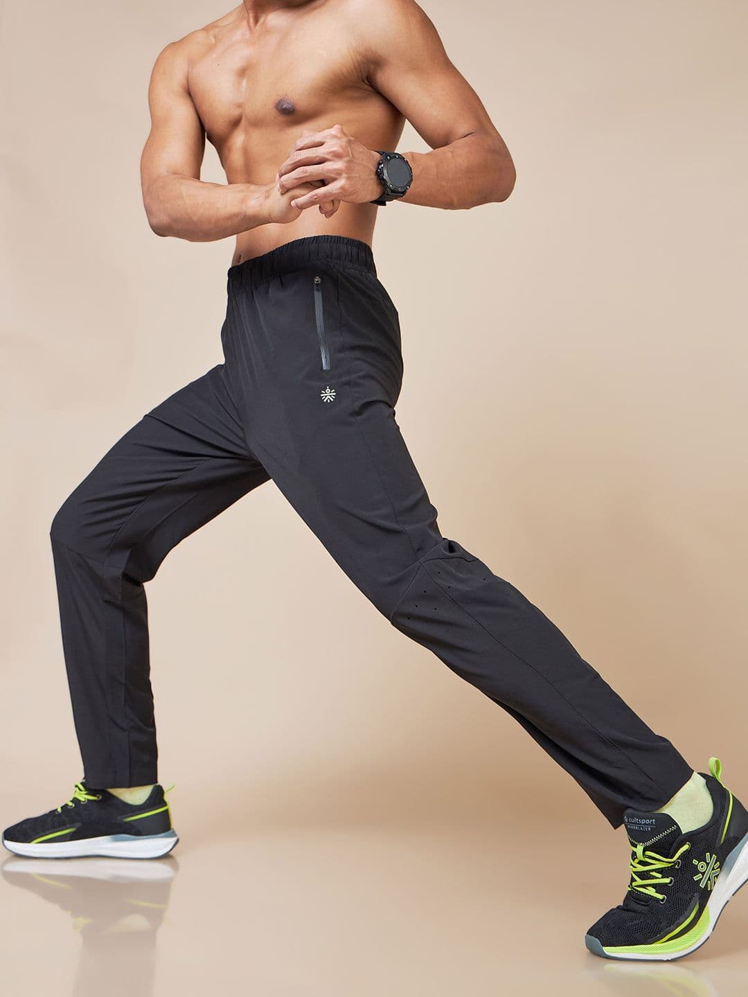CULT Men Mid Rise Moisture Wicking Regular Fit Track Pants - view 1