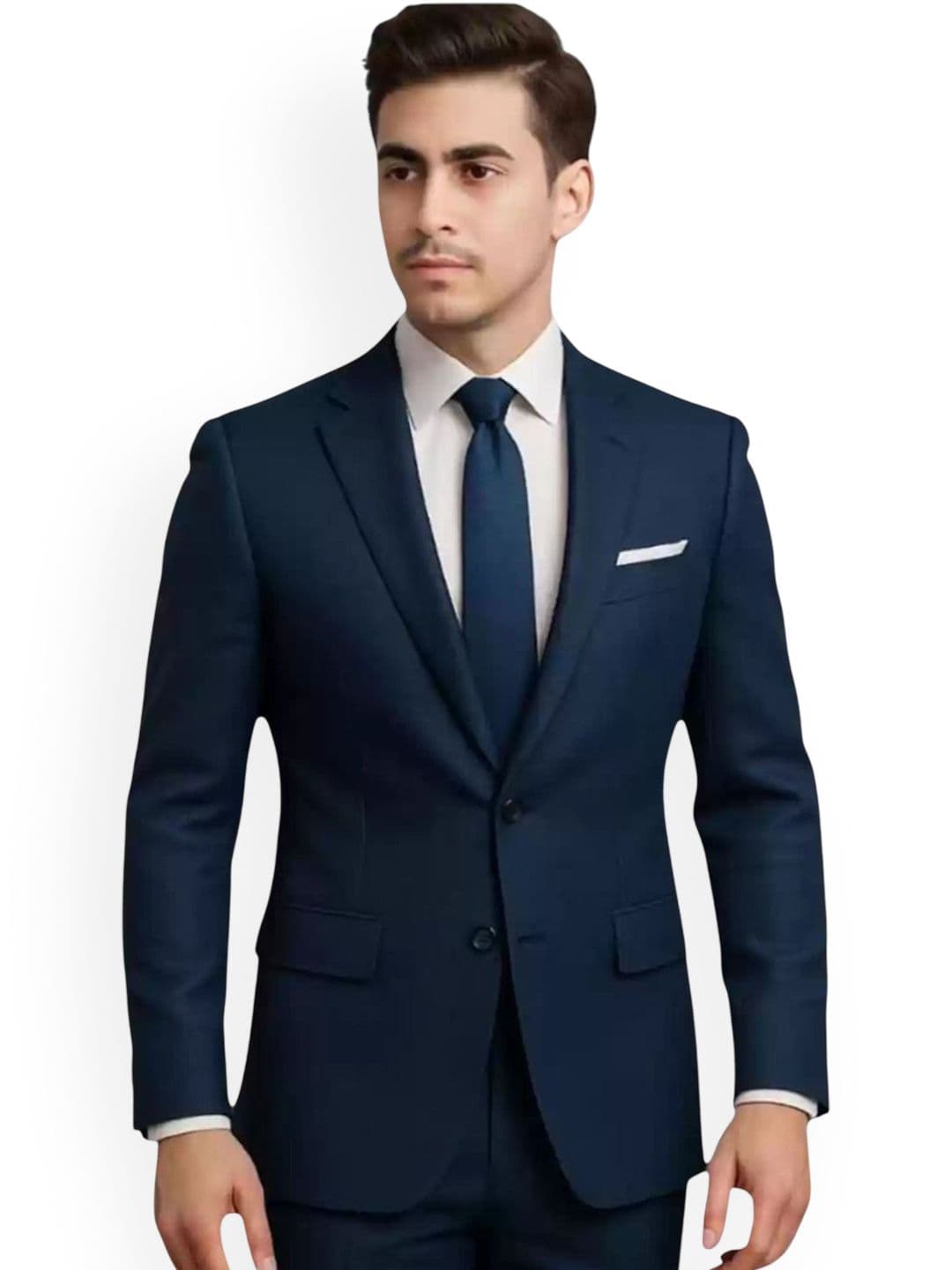 MEN BAZAR in Notched Lapel Slim-Fit Single-Breasted Blazer - view 1